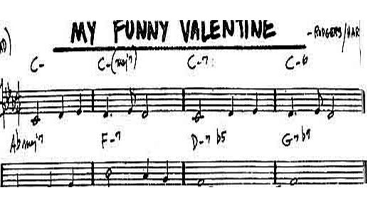 Essential Jazz Standards Piano Curated List Guide 11 My Funny Valentine - Chord Melody, Single-Note Solo & Chord Shapes
