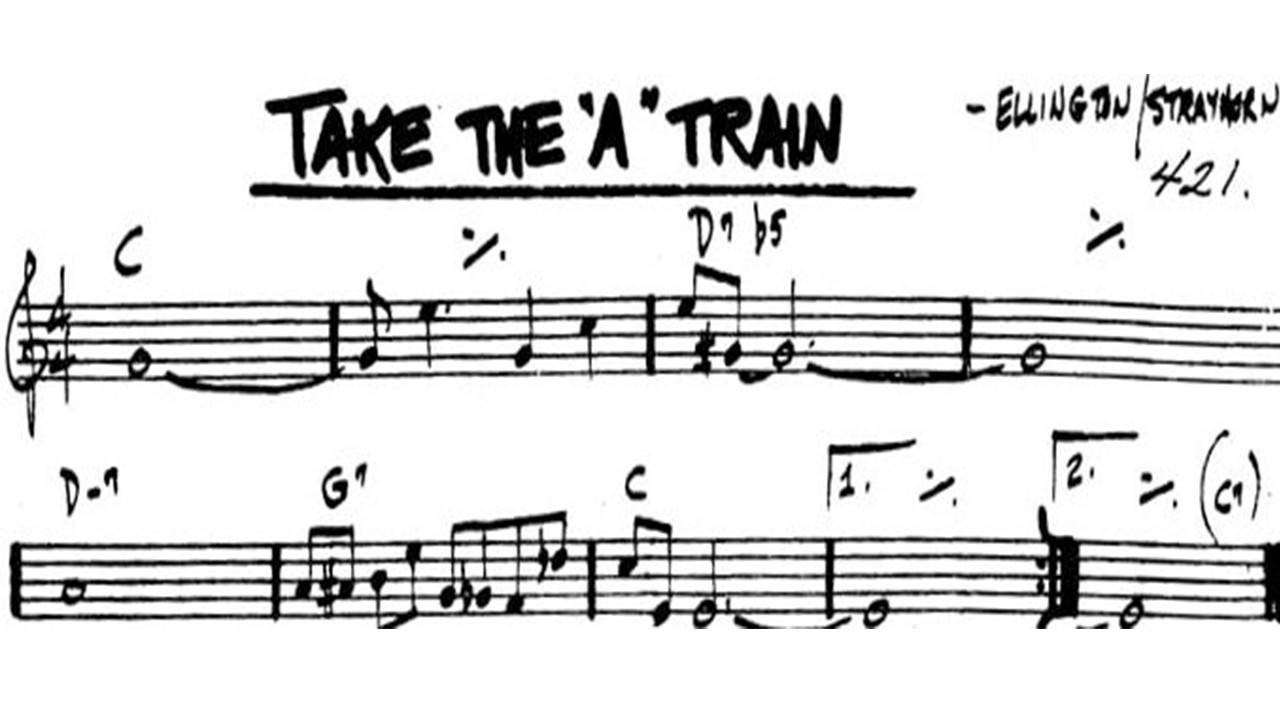 Essential Jazz Standards Piano Curated List Guide 10 Take the A Train - Chord Melody, Single-Note Solo & Chord Shapes